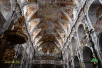 Fresken und Stuck der Brüder Asam prägen die barocke Decke des Doms. (Bild: Stefan Siedler)