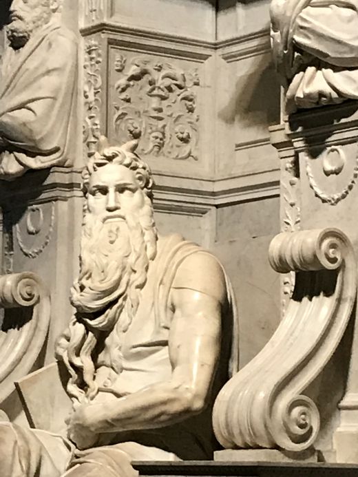 Moses von Michelangelo. Detail